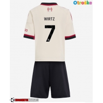 Otroške Nogometnih dresov Liverpool Florian Wirtz #7 Gostujoči 2025-26 Kratki rokavi (+ hlače)